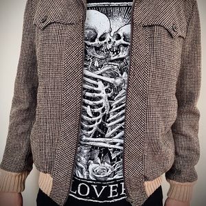 Men’s/Women’s vintage bomber jacket—faux fur lined